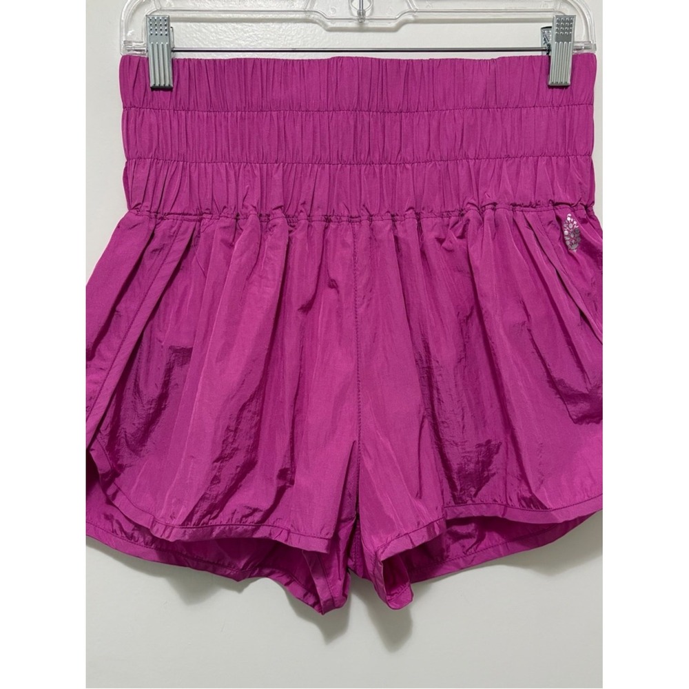 Free People Movement The Way Home Shorts Vivacious Violet‎ Medium NWOT - Picture 4 of 6